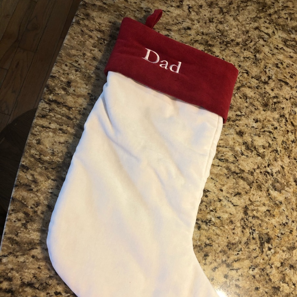 Pottery Barn “Dad” Stocking